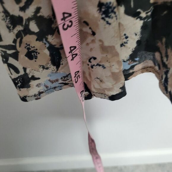 Maurices Dark Romantic Floral Cotton Plus Size Midi Date Night Dress Size 3x - Picture 7 of 7